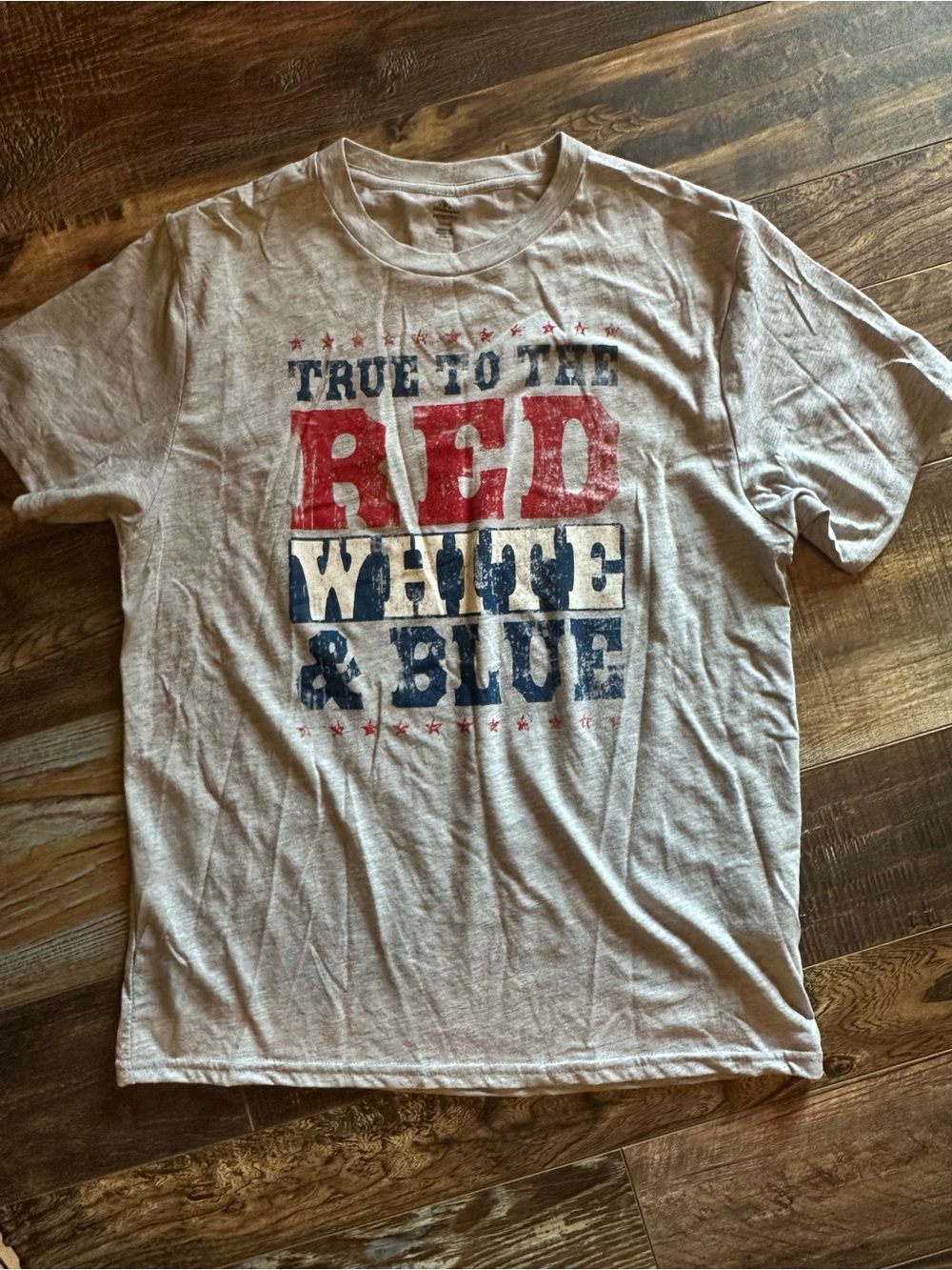 Men's Red, White & Blue Graphic Tee